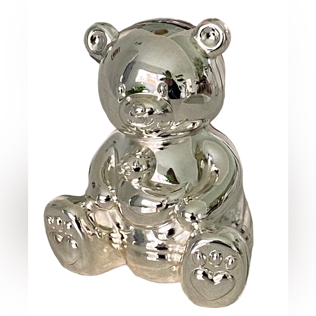 Edgehill Collection Silver Bear Money Bank